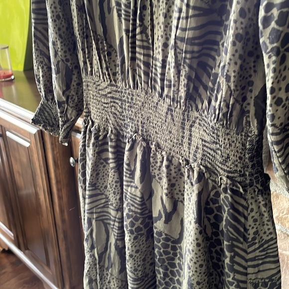 Rails Animal print Smocked Waist Dress - Picture 7 of 9